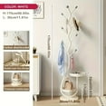1pc Elegant Freestanding Metal Clothes Rack With Shelf ...