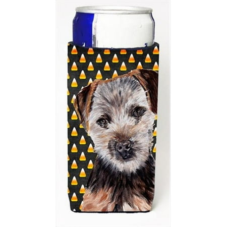 

Norfolk Terrier Puppy Candy Corn Halloween Michelob Ultra bottle sleeves Slim Cans 12 Oz.