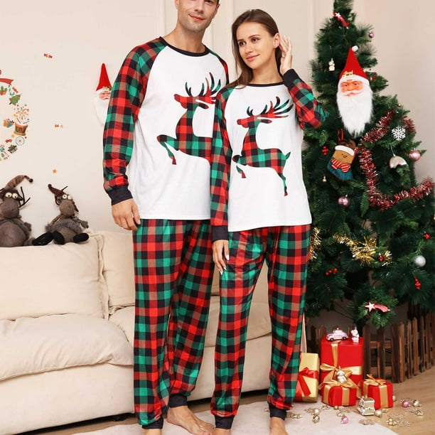 Matching couple pajamas plus size sale