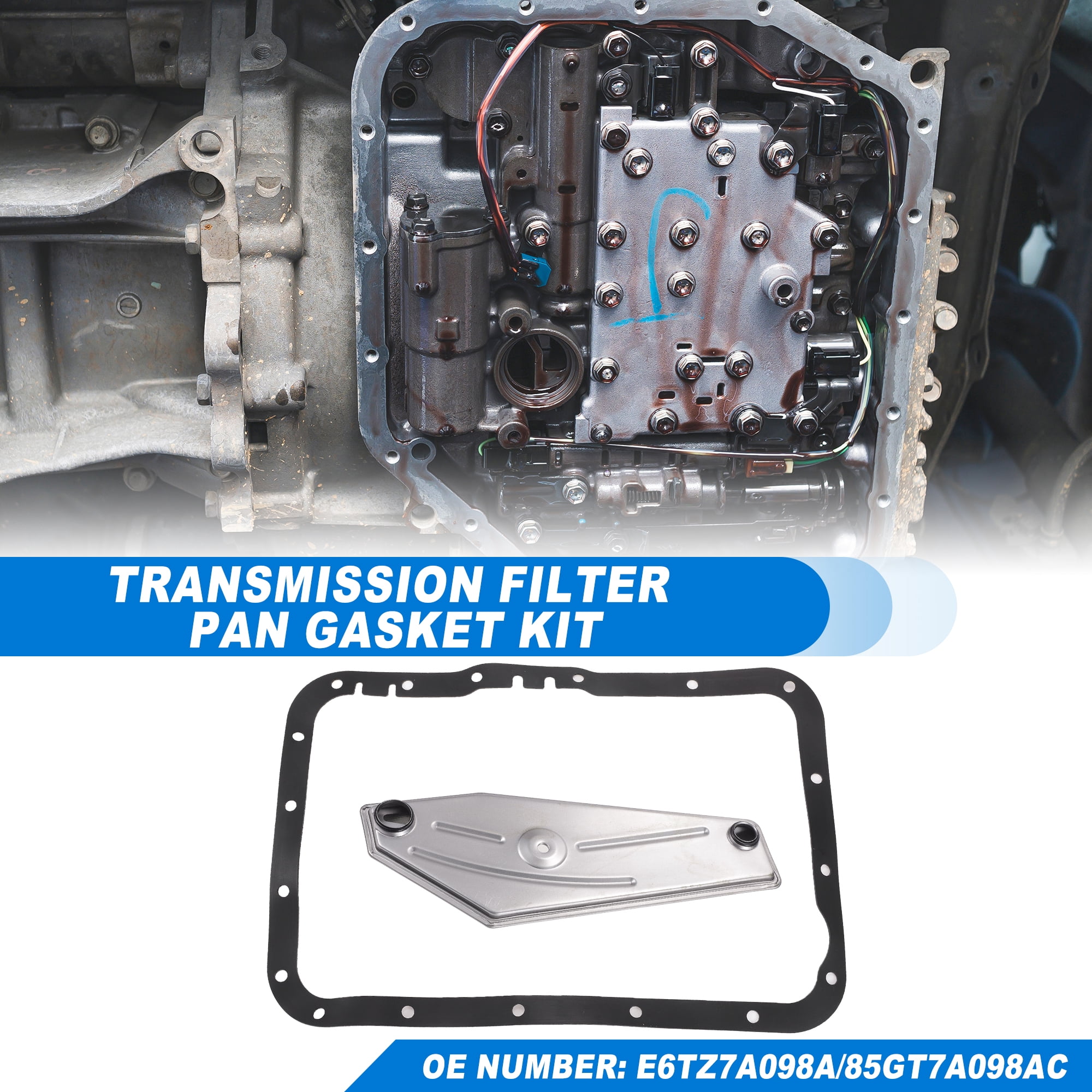 A4LD A4LD-E Automatic Transmission Filter Kit Fit for Ford Bronco 1986-1988 No.E6TZ7A098A - Pack of 2
