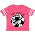 thumbnail image 3 of Inktastic I'd Rather Be Playing Soccer Boys or Girls Toddler T-Shirt, 3 of 5