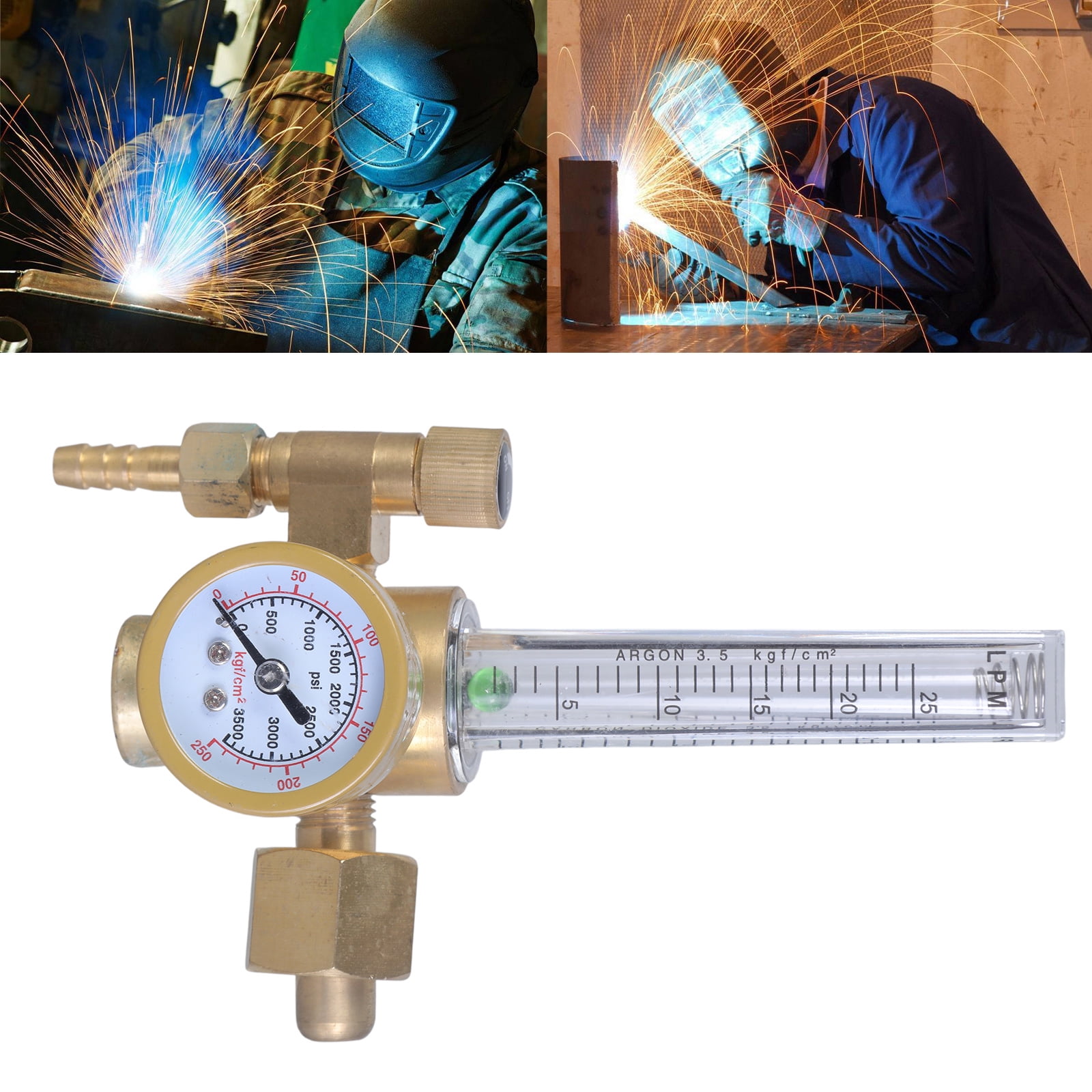 Professional Flowmeter Argon Co2 Regulator Tig Mig Welding Pressure Reducer Gauge Easy Installation G5/8 Thread