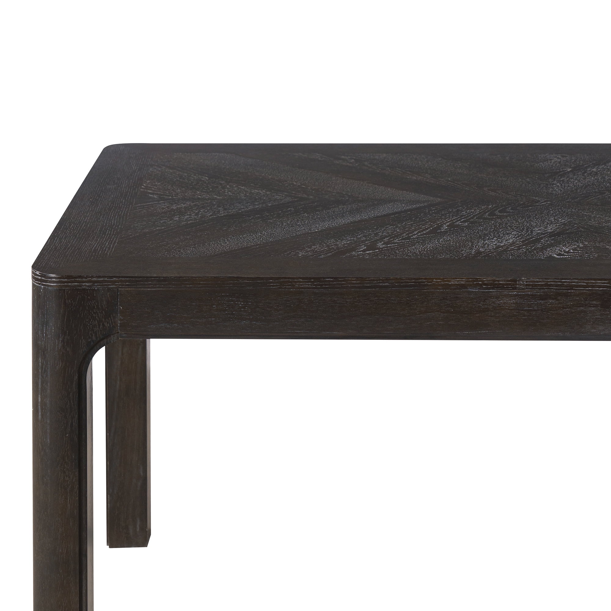 Euroco 60" Rectangular Dining Table for 4-6 Person,Farmhouse Wood Kitchen Table with Rounded Corners and Curved Leg for Kitchen Living Room,Espresso
