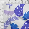 thumbnail image 2 of oneOone Polyester Spandex Blue Fabric Tropical Sewing Material Print Fabric By The Yard 56 Inch Wide, 2 of 4