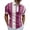 Hot Pink, variant on MLQIDK Men's Casual Striped Lightweight Zip Collared Polo Shirt Short Sleeve Breathable Comfort Fit Leisure Polos for Men Hot Pink 3XL