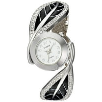 Women's Quartz Metal Casual Bangle Watch Silver-Toned with stone (Model: STD3742T)