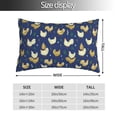 thumbnail image 2 of Salouo Funny Chicken Pattern Pillow Cases,1PC Pillow Covers with Envelope Closure Decorative Pillow Case for Bed Couch,Pillows Not Included-16"x24", 2 of 6
