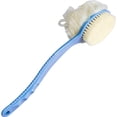 thumbnail image 1 of Cepillo corporal para ducha con cerdas y esponja vegetal, esponja de malla para baño con fregado de espalda, 1 of 5