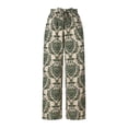 thumbnail image 4 of Usaibhir Wide Leg Pants for Women High Waisted Palazzo Pants Work Casual Flowy Tie Knot Trousers with Pockets S-XXL, 4 of 12