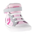 thumbnail image 2 of Converse Pro Blaze Strap Hi Two-Tone Leather Toddler Shoes Pink Foam-Wolf Grey 766052c (3 M US), 2 of 6