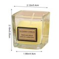thumbnail image 3 of Vela de aromaterapia | Vela romántica de vidrio perfumada para boda, aniversario, relajación | Quemado limpio de larga duración | Regalo decorativo elegante | 1 paquete | Uso versátil en interiores, 3 of 8