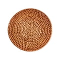 thumbnail image 4 of Flmtop Heat Insulation Handmade Rattan Plate Coaster Placemat Mat Kitchen Cup Accessory, 4 of 11