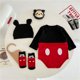 thumbnail image 4 of Disney-Conjunto de ropa de 2 piezas para recién nacido, Pelele con sombrero, estampado de Winnie the Pooh, Mickey Mouse, Primavera, 4 of 5