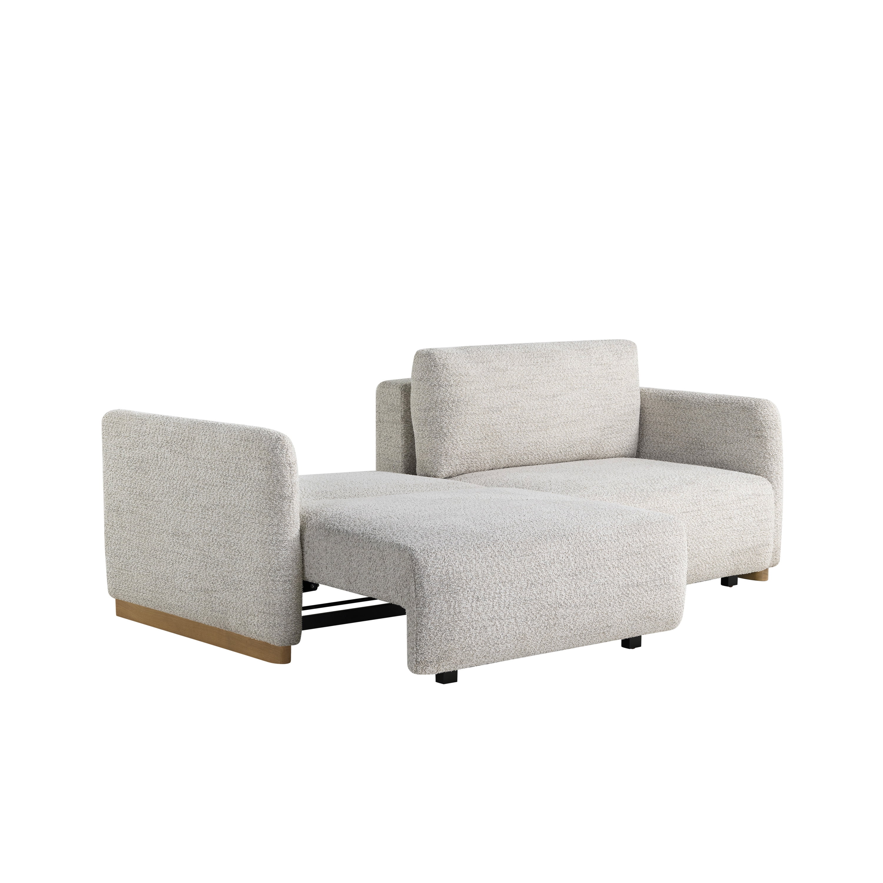 Serta Tatum Modern Convertible Sleeper Sofa, Ivory