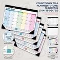 thumbnail image 2 of Large Wall Calendar 2026-2027 with Vibrant Color-Coded Months and Metal Grommets, Monthly Planning Organizer for Home and Office, 2026 2027 Planner Calendar 1 Pack, 2 of 8