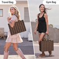 thumbnail image 6 of Large Capacity Tote Bag,Halloween Pumpkin & Bones Pattern Handbag Fashion Luxury Tote Bag,15.7"x13"x 5.1" Inches,Laptop Compatible, 6 of 6