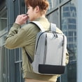 thumbnail image 4 of NARABB Fashion Three-piece Backpack Backpack Male Business Usb Charging Laptop Bag High-capacity Students Bag, 4 of 9