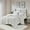 8#Ivory,faux fur, variant on Full/Queen Faux Fur Comforter Set - Ivory Chevron, Ultra Plush Down Alternative, Includes Comforter & 2 Shams