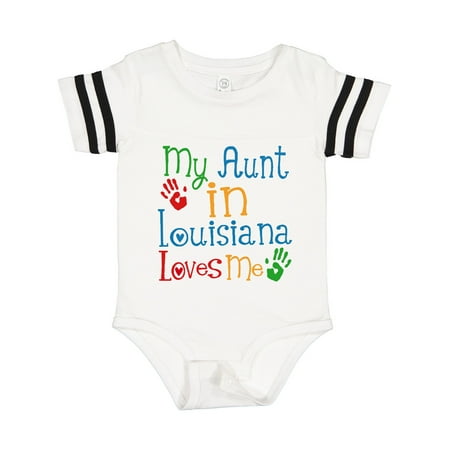 

Inktastic My Aunt in Louisiana Loves Me Gift Baby Boy or Baby Girl Bodysuit