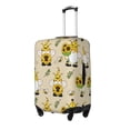 thumbnail image 2 of Easygdp Gnomes Bees And Sunflowers Print Elastic and Washable Suitcase Protective Cover with Hidden Zipper Fits 18-32 inch Luggage -Medium, 2 of 9