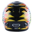 thumbnail image 4 of Motorcycle Full Face Helmet Adult Flame Feather Black, 4 of 4