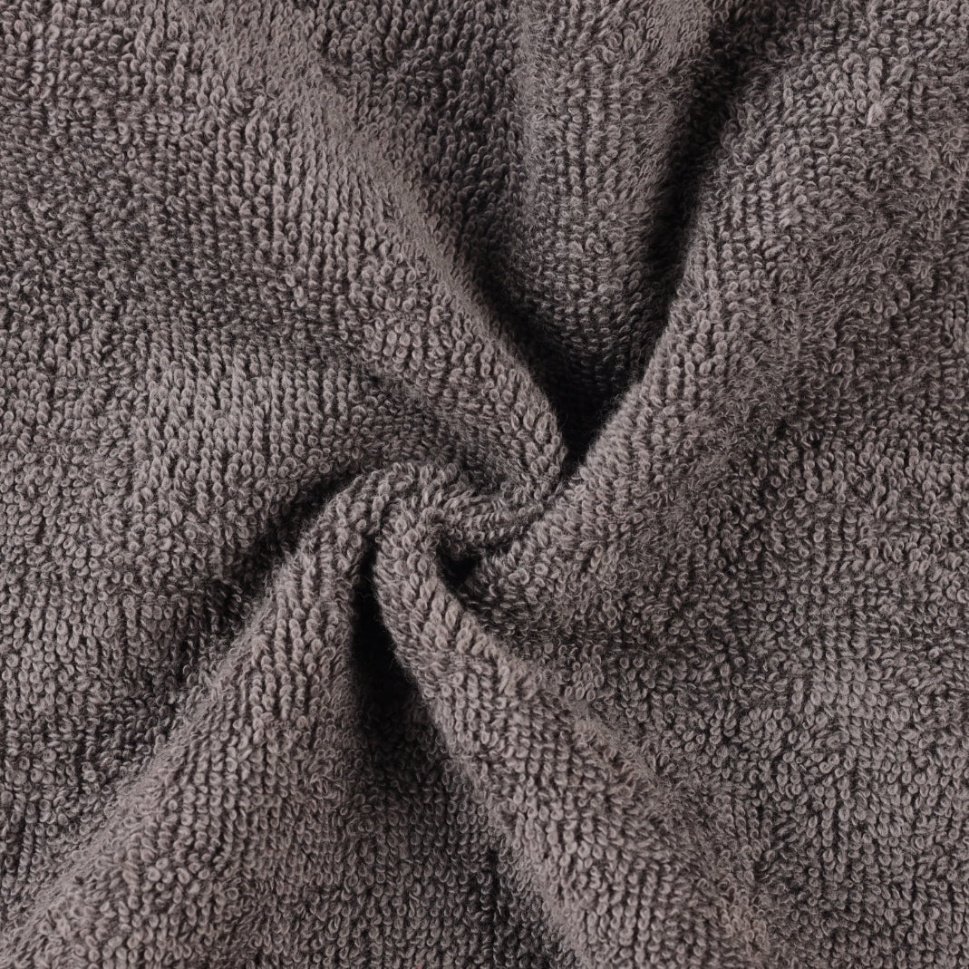 Superior Eco-Friendly Cotton 8-Piece Assorted Towel Set, Graphite