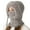Gray, variant on Lifetechs Women Hat with Integrated Scarf Cold-proof Front Cover Thick Knitted Warm Full Protection Outdoor Cycling Travel Cold Weather Cap