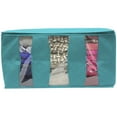 thumbnail image 2 of Sorbus Foldable Storage Bag Organizers, 3 Sections, Great for Clothes, Blankets, Closets, Bedrooms, and More (2 Pack), 2 of 5