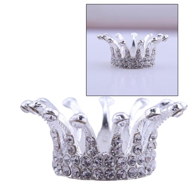 Crown Nail Art Painting Pen Brush Stand Rack Holder con imitación de de imitación Decoración para bricolaje Manicura Tallado de uñas Dibujo - De plata Baoblaze Soporte de la pluma del arte del clavo
