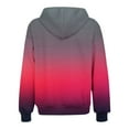 thumbnail image 5 of Wenyuyu Zip Up Hoodies for Women Trendy Gradient Long Sleeve Sweatshirts Jackets Casual Fall Drawstring Coats with Pockets, 5 of 6