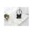 thumbnail image 5 of Unique Bargains Women's Pre-Tied Bowknot Bow Tie Adjustable Bowtie Solid Color Black, 5 of 6