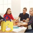 thumbnail image 5 of Bolsa de almuerzo con aislamiento de monedas de pato, bolsa de almuerzo con aislamiento de oficina, lona impermeable para mujeres, hombres, escuela y oficina, niñas y niños ER, 5 of 5