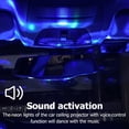 thumbnail image 3 of PENGXIANG Car Roof Projector Light Sound Activated USB Car Ambient Light with 4 Light Colors Multiple-Mode LED Car Interior Decoration Light, 3 of 8