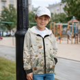 thumbnail image 3 of FKELYI Retro Daisy Floral Butterfly Print Kids Zip-Up Hoodies Long Sleeve Sweatshirt Boys Girls Jackets with Fleece Lining Fall Clothes Winter Hoodes Top, M, 3 of 6