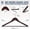 Vintage, variant on Black Wooden Hangers - 20 Pack, Heavy Duty, Non Slip Wood Hangers for Coats, Jackets, Suits, & Pants - Coat Hangers for Closet W/Bar and Notches
