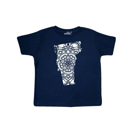 

Inktastic Vermont Silhouette Mandala Gift Toddler Boy or Toddler Girl T-Shirt