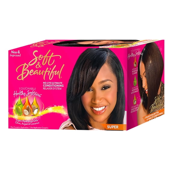 Soft & Beautiful Super No Lye Ultimate Conditioning Relaxer System Kit