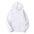 thumbnail image 4 of BLTIBY 2025 Unisex 2 PC Sweatsuit Set Men Women Sets Fall Winter Jogger Sweatpants Long Sleeve Solid Color Hoodie Pullover Sweatshirt Tracksuit with Pockets White 3XL, 4 of 5