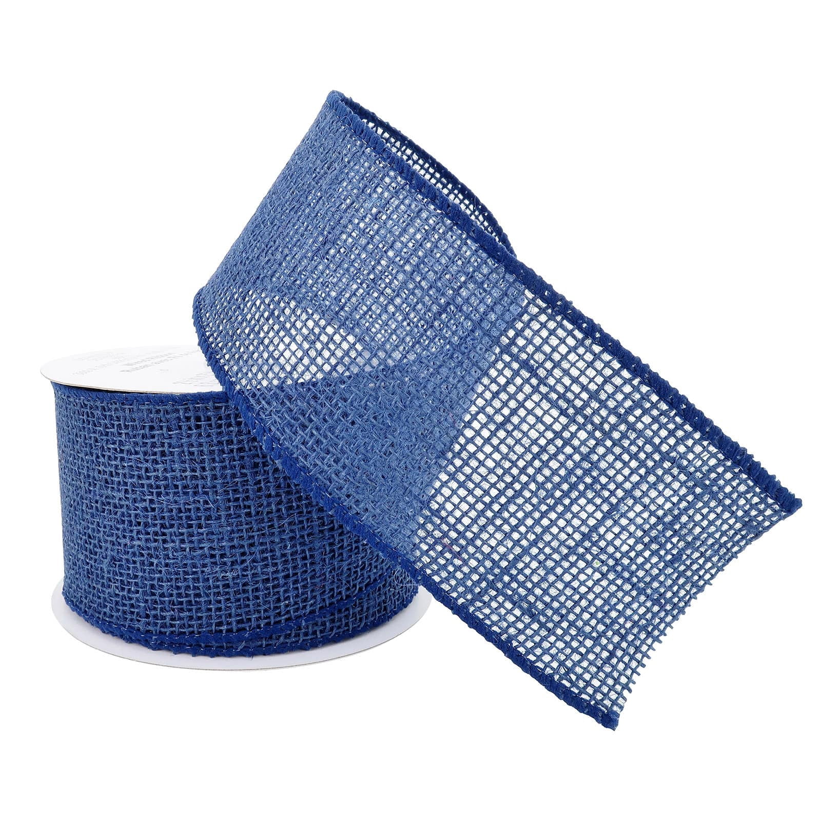 12 Pack: 2.5" x 25ft. Faux Linen Wired Ribbon by Celebrate It