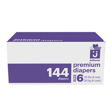 Jetcares Diapers, Size 6, 144 Diapers