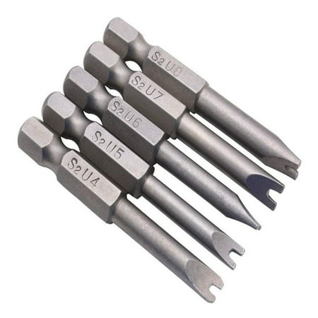 

TINYSOME Multifunctional U-Shaped Bits Set 50mm Length Screw Driver Kit
