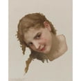 thumbnail image 2 of William Bouguereau 20x24 Gold Ornate Framed and Double Matted Museum Art Print Titled - Young Girl from La Rochelle (Study for Gue), 2 of 4