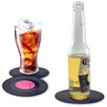 thumbnail image 4 of Juego de 6 posavasos para bebidas, posavasos retro con discos de vinilo para bebidas, protección de escritorio que evita daños en los muebles Fokelyi 2034194, 4 of 9