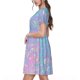 thumbnail image 2 of Fotbe Fantasy Gradient Vestido Largo de Moda para Mujer, Vestido Tipo Camiseta con Manga Corta y Estilo Casual a Rayas y Bloques de Color, 2 of 6