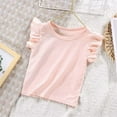 thumbnail image 2 of Kaemgyyd 1-10 Years Toddler Girl Ruffled T-Shirts Baby Girl Sleeveless Tee Little Girl Summer Round Neck Beach Vaction Tops, 2 of 3