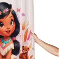 thumbnail image 2 of Cortina de ducha Pocahontas, juego de cortinas de ducha con dibujos animados encantadores para niños, niñas, dormitorio universitario, baño, accesorios de decoración de bañera a prueba de agua con 12, 2 of 8