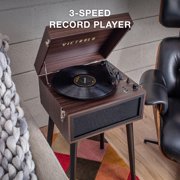 Victrola Liberty Bluetooth Record Player 3-Speed Turntable with Stand