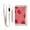 Beautiful Cherry, variant on Nylon Trifold Card Wallet with ID Window Zipper Pocket for Men Women Teen Lovely Pig and Leaf