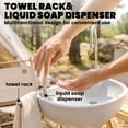 thumbnail image 6 of kleankin Portable Camping Sink Hand Wash Station Basin with 4.5 Gallon Water Tank, Soap Dispenser and Towel Holder, 6 of 9