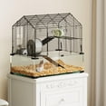 thumbnail image 2 of Huisuilinss Large Hamster Cage,3-Tier Hamster Habitat,Portable Hamster House With 7" Deep Glass Bottom,Hamster Tank Rat Cage,Small Animal Cage With Running Wheel,Water Bottle,Food Bowl,Ramps, 2 of 7
